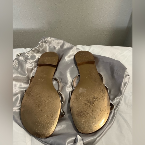 Giuseppe Zanotti Lips Three-Band Flat Slide Sandal size 9. - Picture 10 of 12